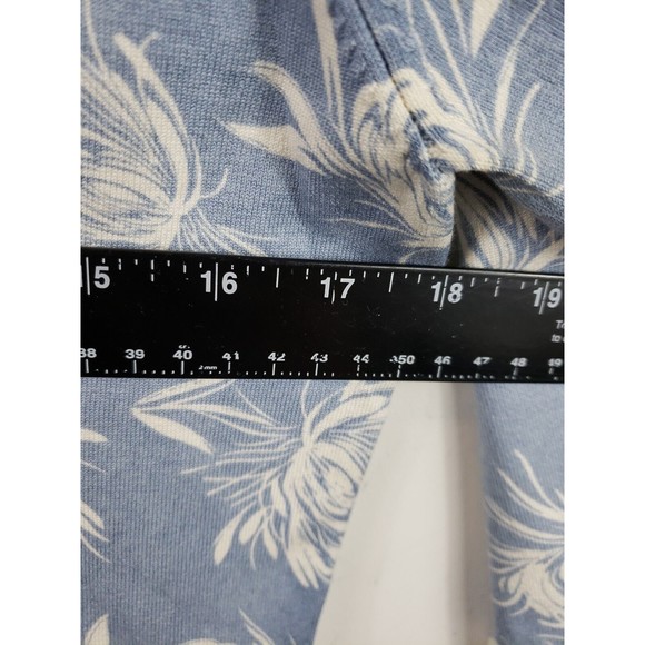 MARISA CHRISTINA WOMENS L Large Blue Embroidered Embellished Silk Blend 3/4 slee - Picture 6 of 10